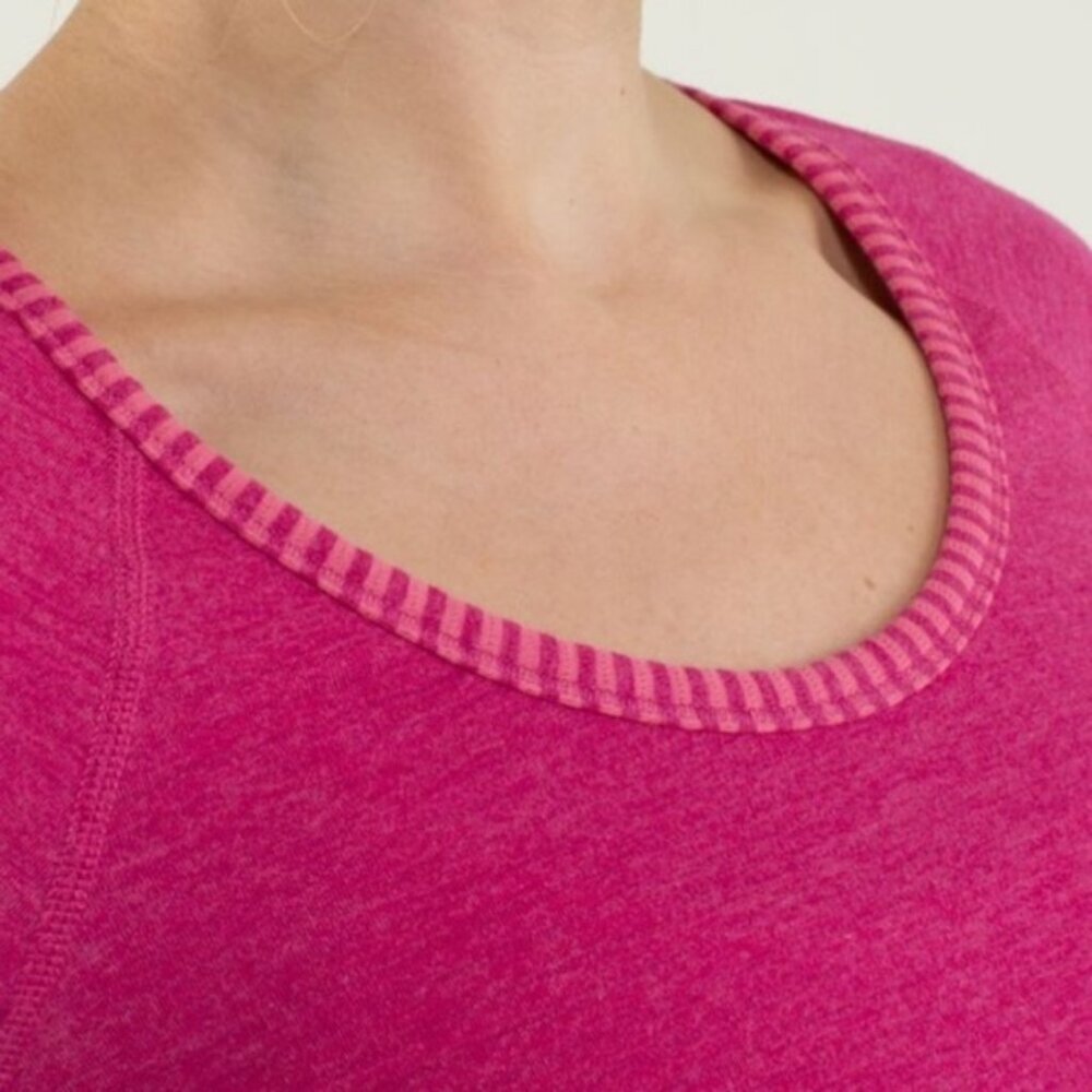 Lululemon Reversible Open Your Heart Striped Long Sleeve Crew Neck Top Long 12 - Picture 10 of 14